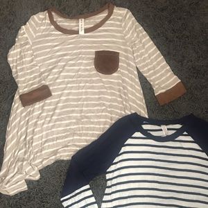 Two boutique long sleeve shirts